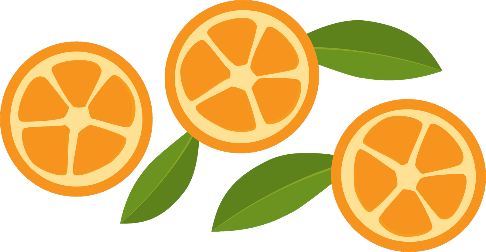 Three Kumquats Horizontal Flipped
