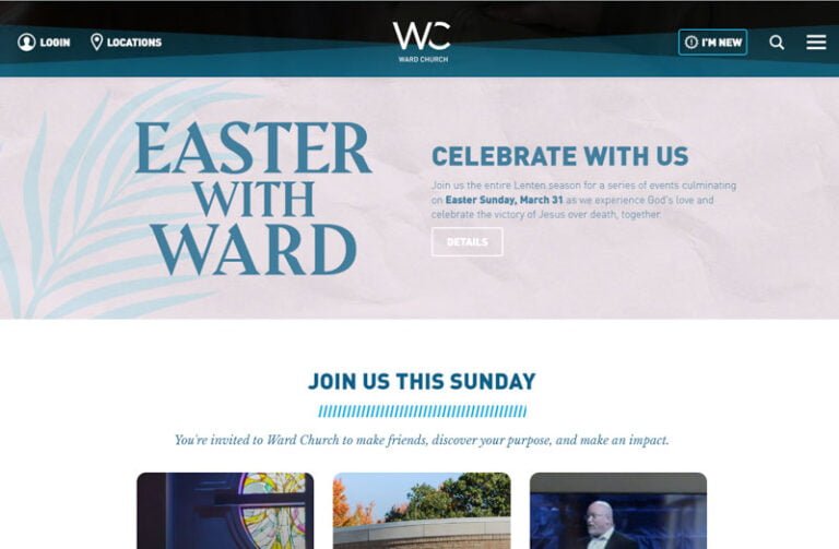 Ward Church Website 02